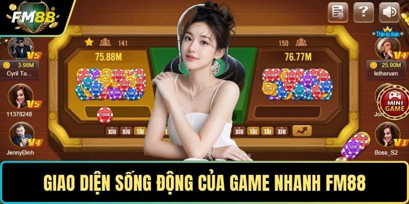Game Nhanh FM88 Trải Nghiệm Tốc Độ Thắng Nhanh Mỗi Ngày 1 Giao diện sống động của Game nhanh FM88